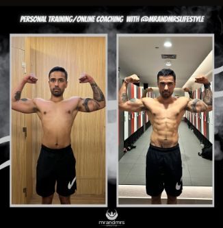 Male muscle gain Dubai PT transformation