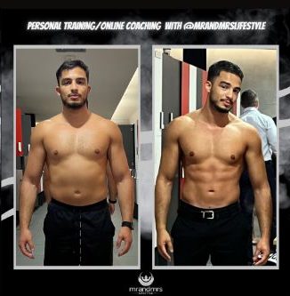 Male body recomposition online coaching UAE