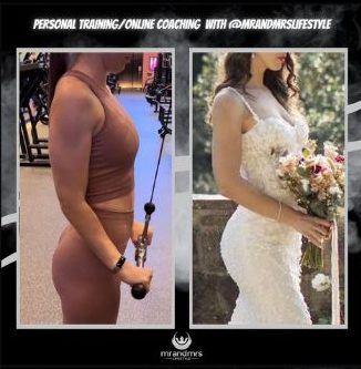 Female glutes recomp wedding ready transformation