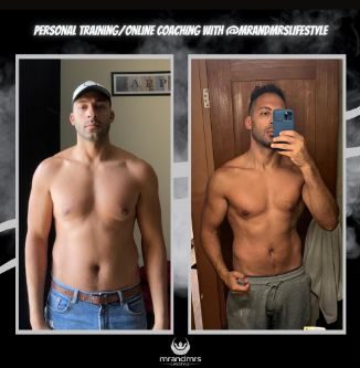 Male fat loss muscle definition transformation