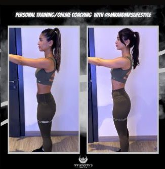 Female posture body recomposition coaching