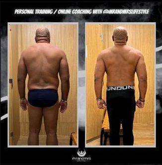 Male back development body fat reduction