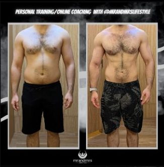Male lean physique body fat reduction coaching